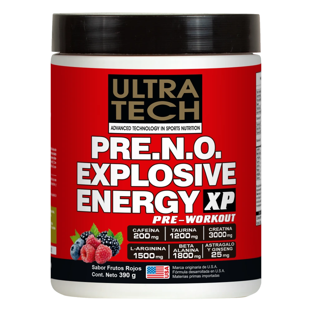 Pre N.O. Explosive Energy XP Frutos Rojos 390 g