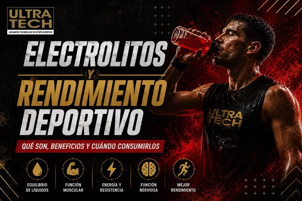 Deportista hidratándose durante un entrenamiento para ilustrar la importancia de los electrolitos y el rendimiento deportivo en actividades de resistencia.
