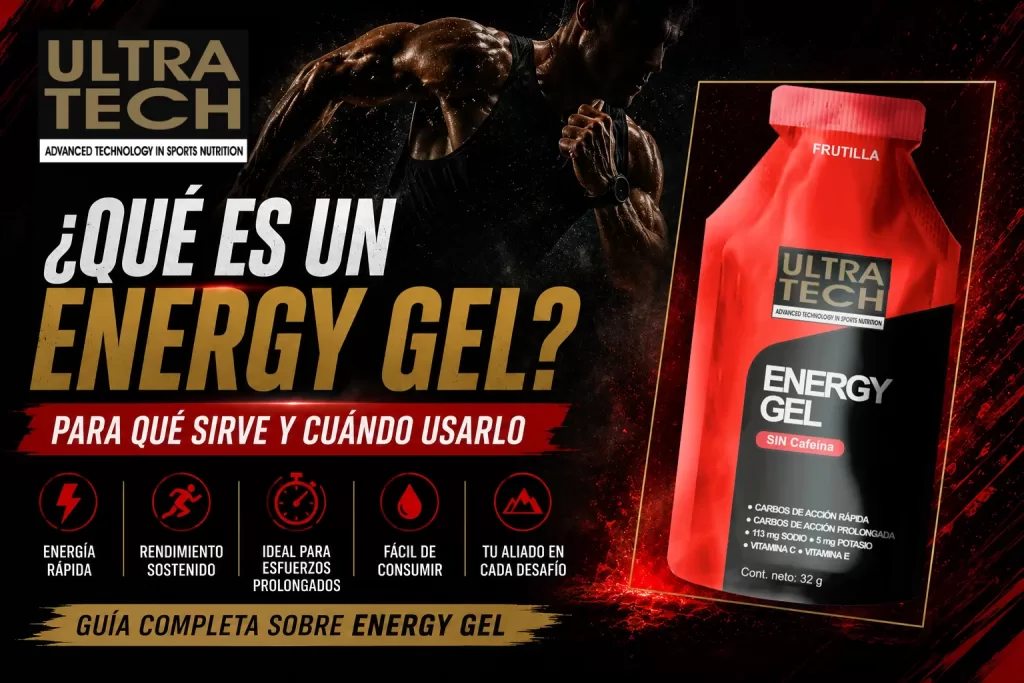 Ilustración sobre qué es un Energy Gel, cómo funciona y cuándo utilizarlo durante entrenamientos y deportes de resistencia.