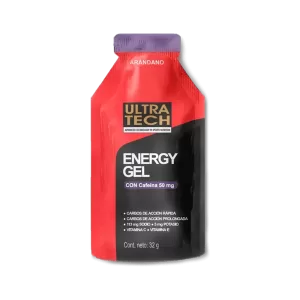 Energy Gel Con Cafeína Ultra Tech - caja x 12 geles
